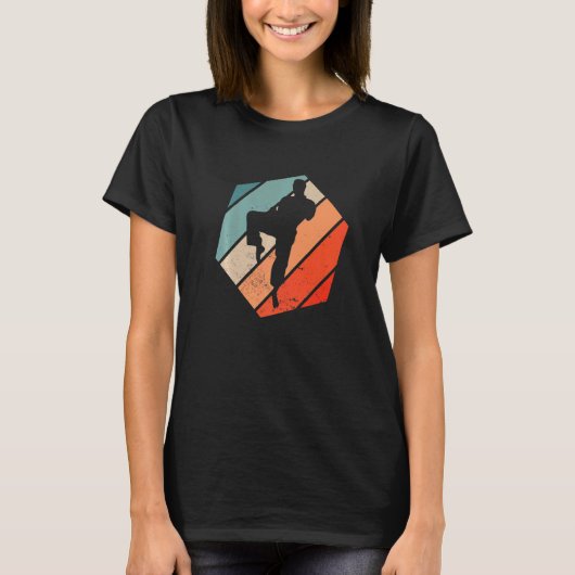 空手黒帯着道衣空手 Tシャツ (正面)