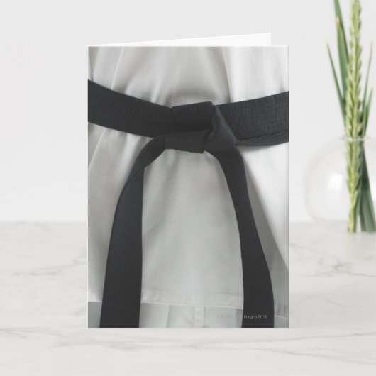 空手黒帯 カード (正面)