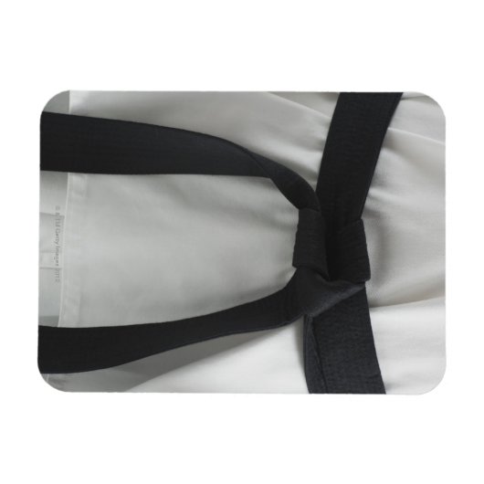 空手黒帯 マグネット (横)