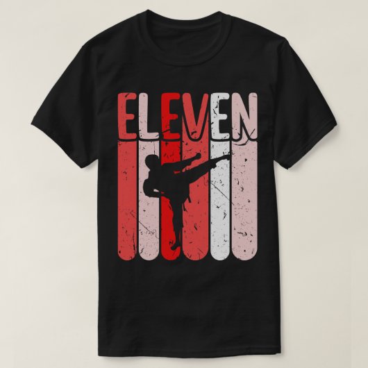 空手11誕生日ボーイズテコンドー武術芸術 Tシャツ (デザイン正面)