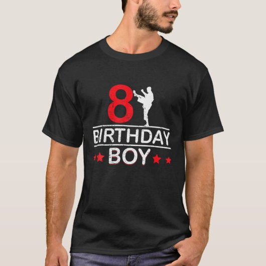 空手8誕生日ボーイテコンドー恋人8年Ol Tシャツ (正面)