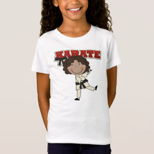空手-アフリカ系アメリカ人の女の子のTシャツおよびギフト Tシャツ