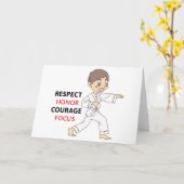 空手 カード (黄色い花)