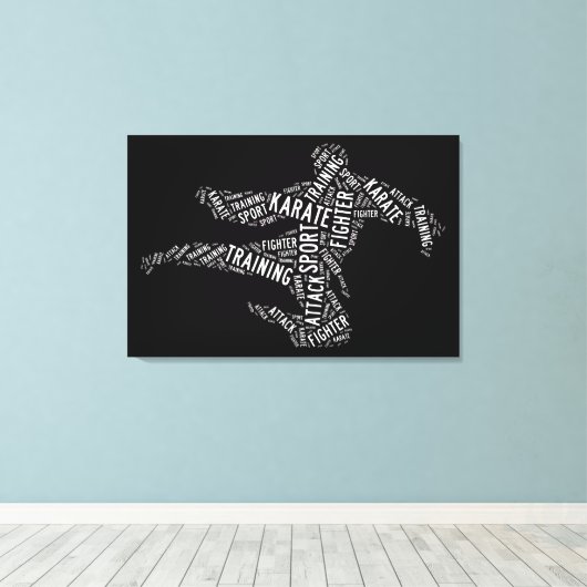 空手 キャンバスプリント (インサイチュ (ウッドフロア))