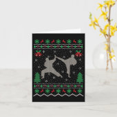 空手　クリスマス　ウガいセーター カード (黄色い花)
