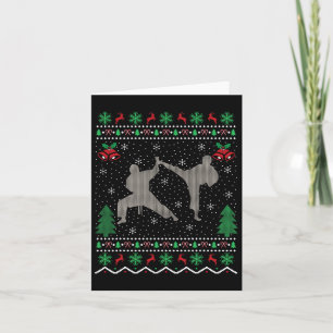 空手 クリスマス ウガいセーター カード