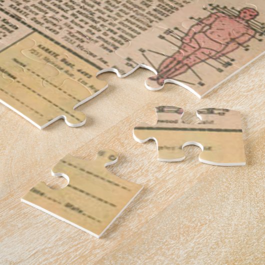 空手 ジグソーパズル (側面)