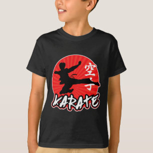 空手 ジャンピング サイドキック 日本 Tシャツ