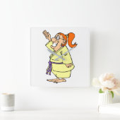 空手 スクエア壁時計 (ホーム)