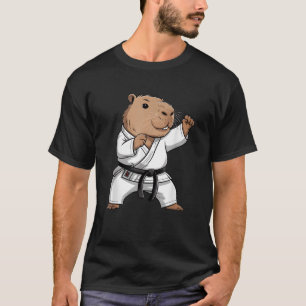 空手 テコンドー 柔術のカピバラ 面白い 格闘技 Tシャツ