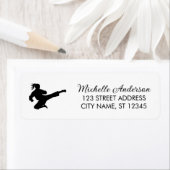 空手/テコンドー/柔道差出人住所ラベル ラベル (インサイチュ)