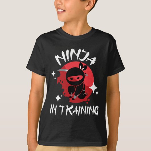空手+テコンドー+総合格闘技の忍者見習い Tシャツ (正面)