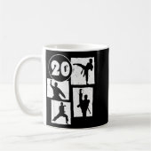 空手 テコンドー 20歳 誕生日 おめでとう コーヒーマグカップ (左)