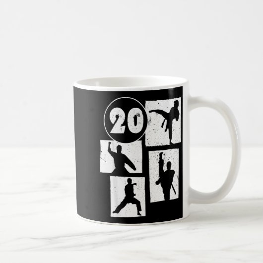 空手 テコンドー 20歳 誕生日 おめでとう コーヒーマグカップ (右)
