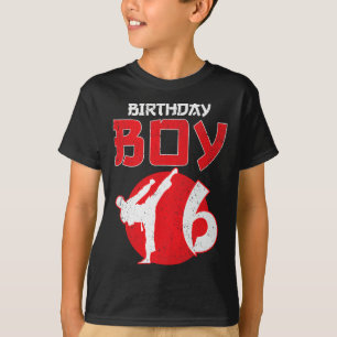 空手 テコンドー 6歳の誕生日 武道 Tシャツ