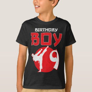空手 テコンドー 9歳の誕生日 武道 Tシャツ