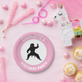 空手/パーソナライズされたテコンドー/柔道誕生日 ペーパープレート (パーティー)