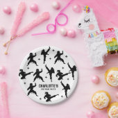 空手/パーソナライズされたテコンドー/柔道誕生日 ペーパープレート (パーティー)