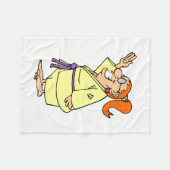 空手 フリースブランケット (正面(横))