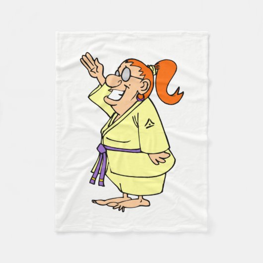 空手 フリースブランケット (正面)