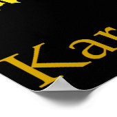 空手 ポスター (角)