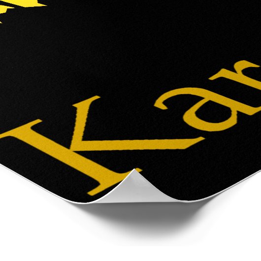 空手 ポスター (角)