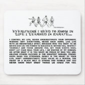 空手 マウスパッド (正面)