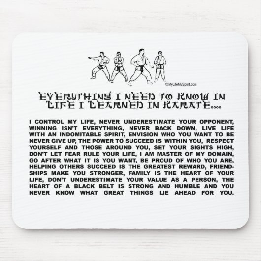 空手 マウスパッド (正面)