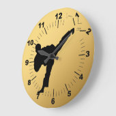 空手 ラージ壁時計 (傾斜)