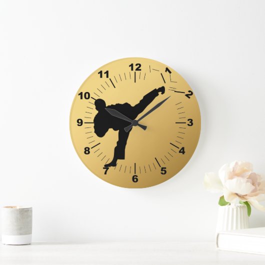 空手 ラージ壁時計 (ホーム)