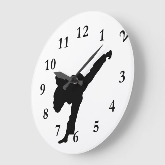 空手 ラージ壁時計 (傾斜)