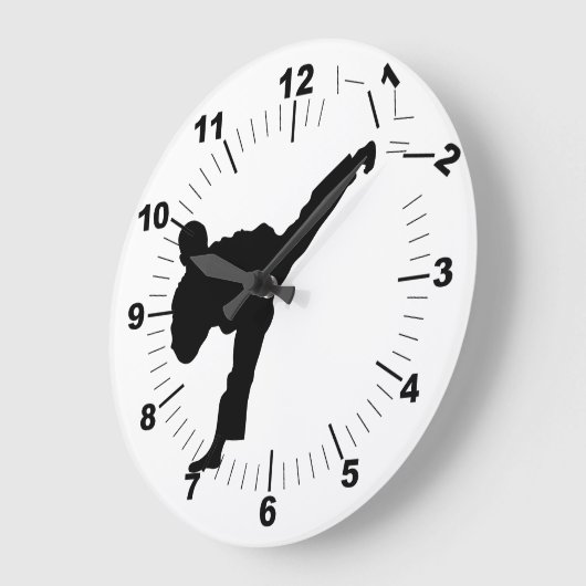 空手 ラージ壁時計 (傾斜)