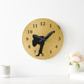 空手 ラージ壁時計 (ホーム)