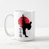 空手 回し蹴り コーヒーマグカップ (左)