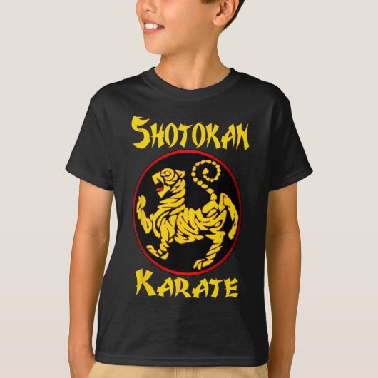 空手 松涛館 虎 武術 Tシャツ (正面)