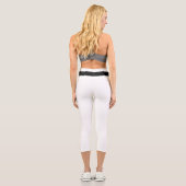 空手 柔道 黒帯 楽しい カプリレギンス (裏面)