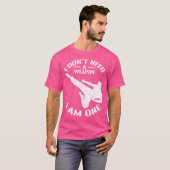 空手 – I Am Oneの武器は必要ない – Karate G Tシャツ (正面フル)