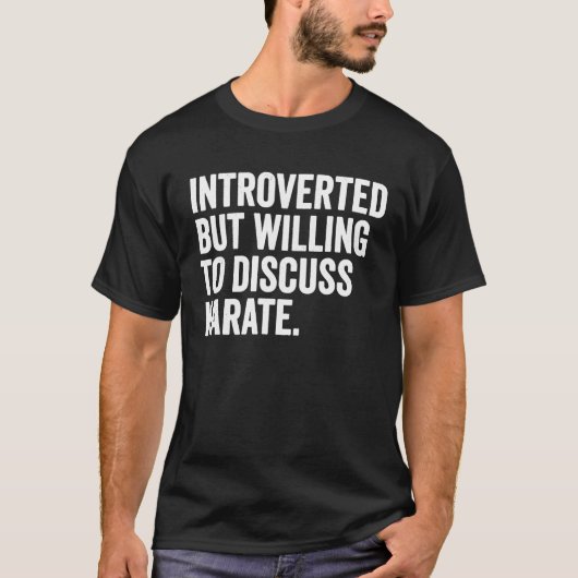 空手 – Mens内向きだが、Kについて話し合う意志 Tシャツ (正面)