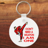 空手、mma、私は武器だ キーホルダー (正面)
