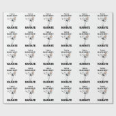 空手Iは黒帯空手だ ラッピングペーパー (フラット)