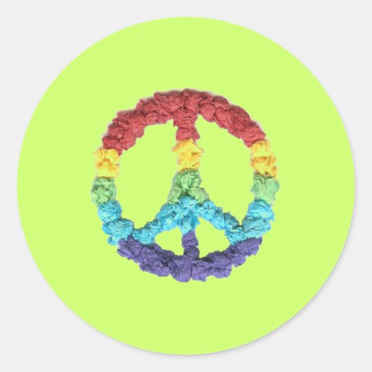 空手Katのグラフィックの平和ステッカー ラウンドシール (正面)