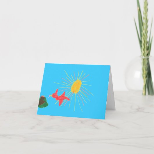 空手Katのグラフィックの空白のなnotecards カード (正面)