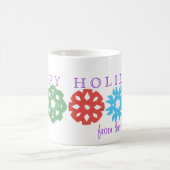 空手Katの幸せな休日--個人化なるため コーヒーマグカップ (中央)