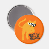 空手KAT (cat)は囚人を連れない マグネット (正面/裏面)