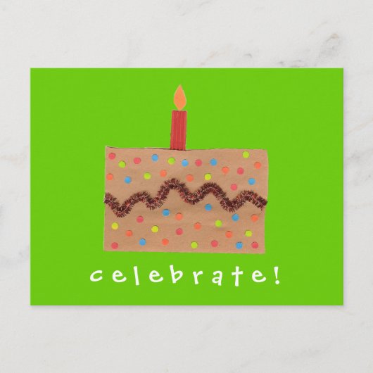 空手Kat Graphicsの誕生日の招待状 インビテーションポストカード (正面)