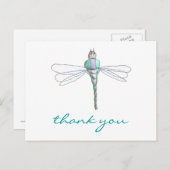 空手Kat Graphicsドラゴン感謝していフライ – you ポストカード (正面/裏面)