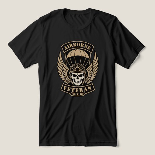 空挺ベテラン トライブレンドＴシャツ (デザイン正面)