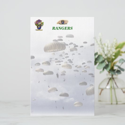 空挺レンジャー軍の息子の妻の母の文房具 便箋 (スタンド正面)