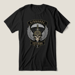 空挺戦士エリート落下傘兵 トライブレンドTシャツ