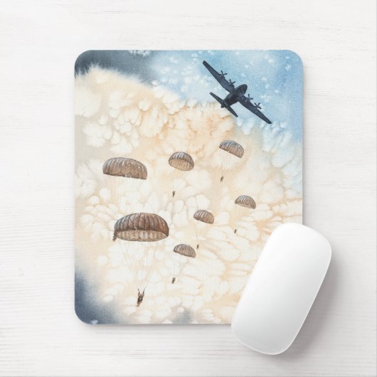 空挺空挺空挺空軍機ジャンプ マウスパッド (マウス)
